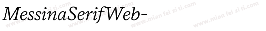MessinaSerifWeb字体转换