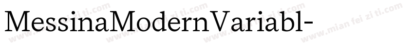 MessinaModernVariabl字体转换