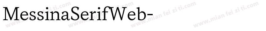 MessinaSerifWeb字体转换