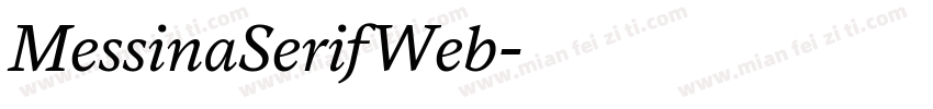 MessinaSerifWeb字体转换