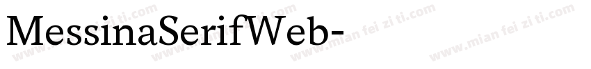 MessinaSerifWeb字体转换