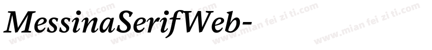MessinaSerifWeb字体转换