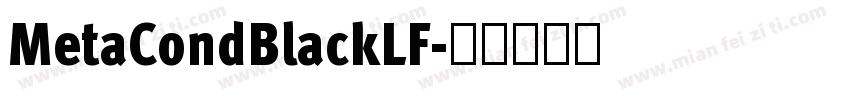 MetaCondBlackLF字体转换