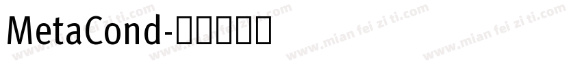 MetaCond字体转换