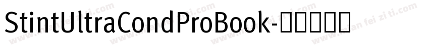 StintUltraCondProBook字体转换
