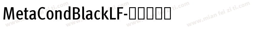 MetaCondBlackLF字体转换