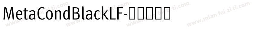MetaCondBlackLF字体转换