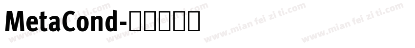 MetaCond字体转换