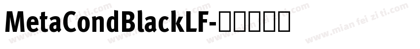 MetaCondBlackLF字体转换
