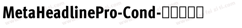MetaHeadlinePro-Cond字体转换