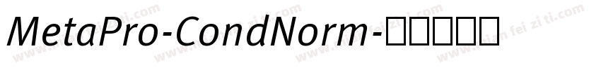 MetaPro-CondNorm字体转换