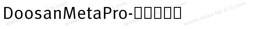 DoosanMetaPro字体转换