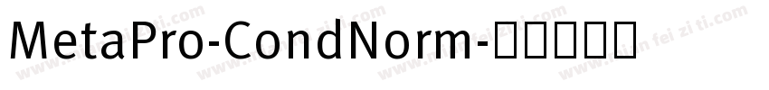 MetaPro-CondNorm字体转换