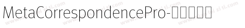 MetaCorrespondencePro字体转换