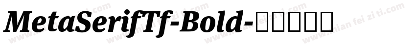 MetaSerifTf-Bold字体转换