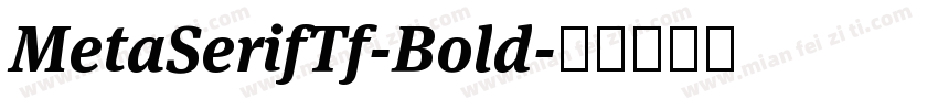 MetaSerifTf-Bold字体转换