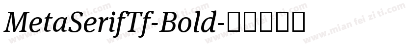 MetaSerifTf-Bold字体转换
