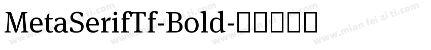 MetaSerifTf-Bold字体转换