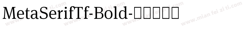 MetaSerifTf-Bold字体转换