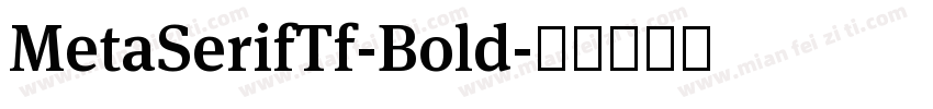 MetaSerifTf-Bold字体转换