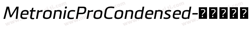 MetronicProCondensed字体转换