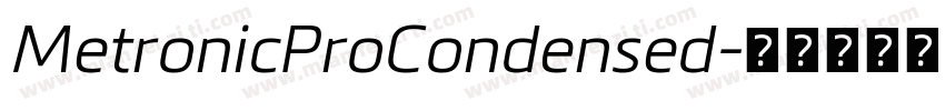 MetronicProCondensed字体转换