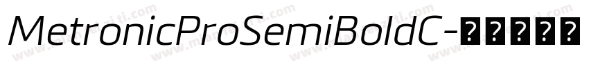 MetronicProSemiBoldC字体转换