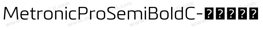 MetronicProSemiBoldC字体转换