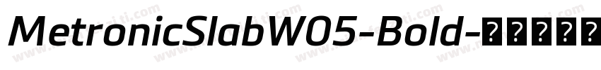 MetronicSlabW05-Bold字体转换