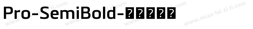 Pro-SemiBold字体转换