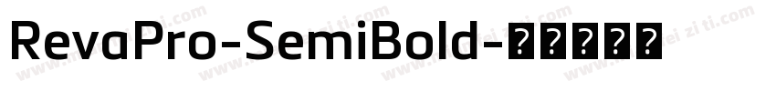RevaPro-SemiBold字体转换