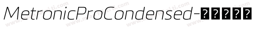 MetronicProCondensed字体转换