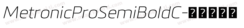 MetronicProSemiBoldC字体转换