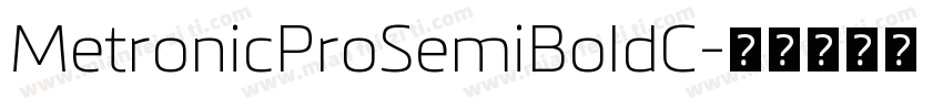 MetronicProSemiBoldC字体转换