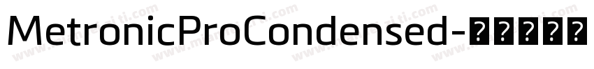 MetronicProCondensed字体转换