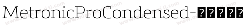 MetronicProCondensed字体转换