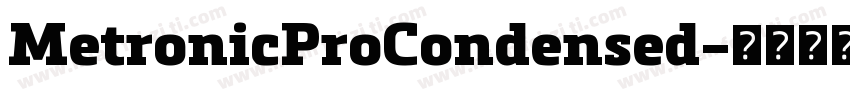 MetronicProCondensed字体转换
