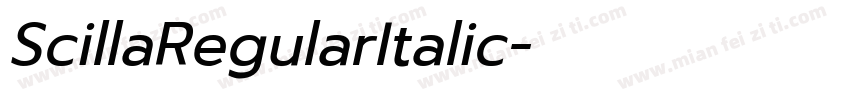 ScillaRegularItalic字体转换