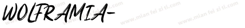 WOLFRAMIA字体转换