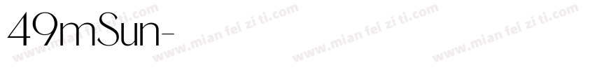 49mSun字体转换