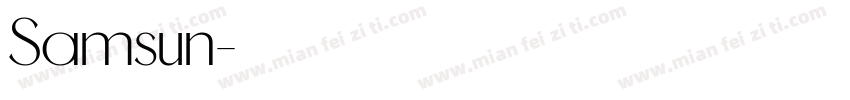 Samsun字体转换