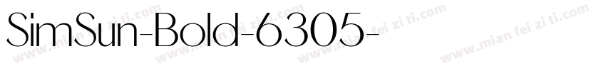 SimSun-Bold-6305字体转换
