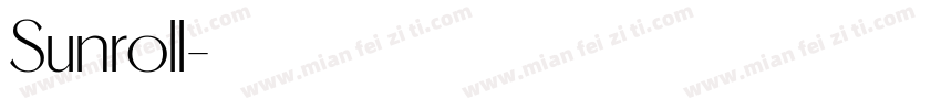 Sunroll字体转换