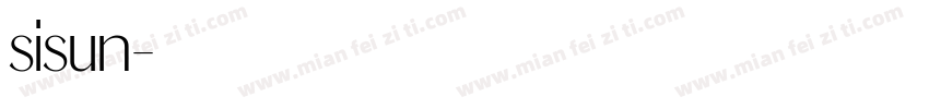 sisun字体转换