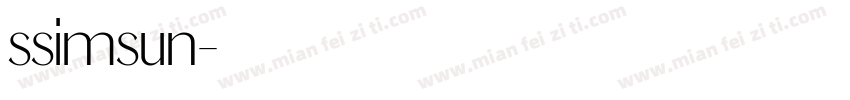 ssimsun字体转换