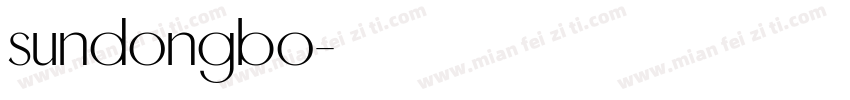 sundongbo字体转换