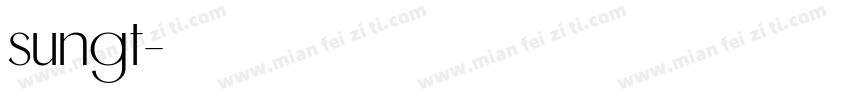 sungt字体转换