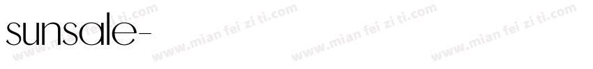 sunsale字体转换