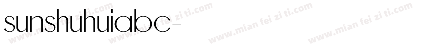 sunshuhuiabc字体转换