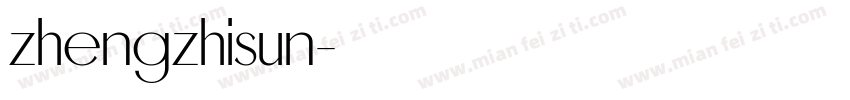 zhengzhisun字体转换